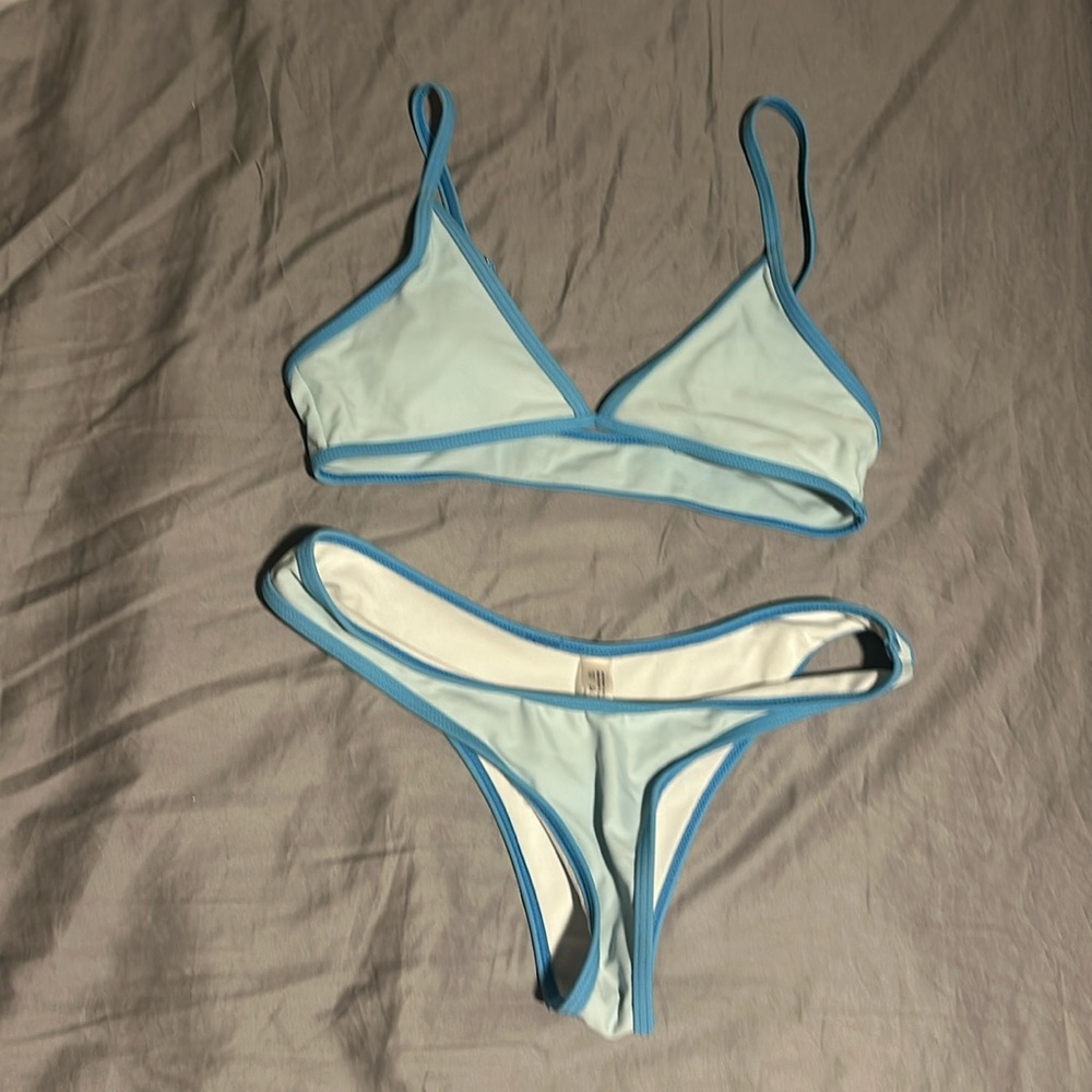 Blue bikini
